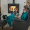 Hastings Home Chenille Throw Blanket for Couch, Home Decor, Bed, Sofa and Chair-Oversized 60" x 70", Lagoon Teal 630391CST - alternate 2
